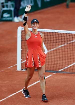 Elina Avanesyan cheers after victory, jubilation, joy, emotion Tennis French Open 2022 Grand Slam ATP WTA ITF Roland Garros Paris France 29 May 2023 Copyright: xJuergenxHasenkopfx