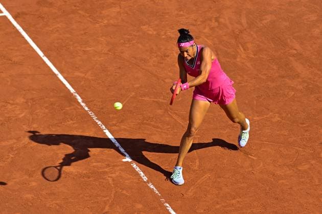 Caroline Garcia ( France ) TENNIS : Roland Garros 2023 - Internationaux de France - 29 05 2023 FedericoPestellini Panoramic 