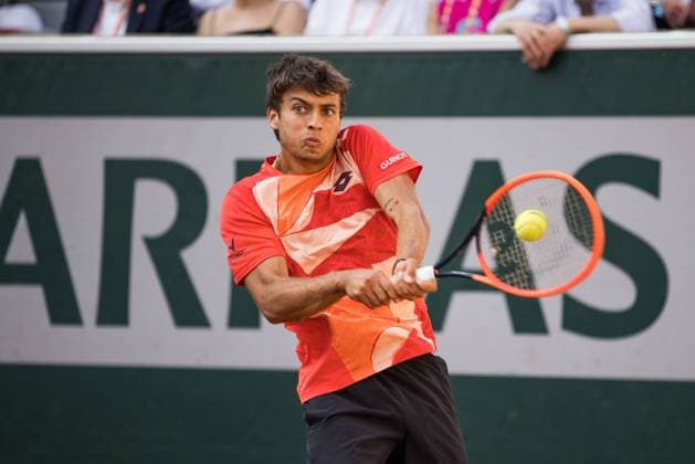 TENNIS - ATP, Tennis Herren French Open 2023 PARIS,FRANCE,29.MAY.23 - TENNIS - ATP World Tour, French Open, Roland Garros, Grand Slam. Image shows Flavio Cobolli (ITA).  GEPAxpictures xFrancoisxAsal