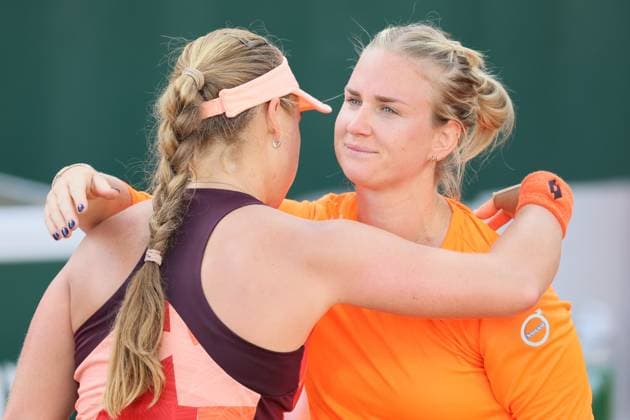 Belgian Ysaline Bonaventure pictured during a women s singles first round game between Russian Blinkova and Belgian Bonaventure at the Roland Garros French Open tennis tournament, in Paris, France, . BENOITxDOPPAGNE  x68129181x