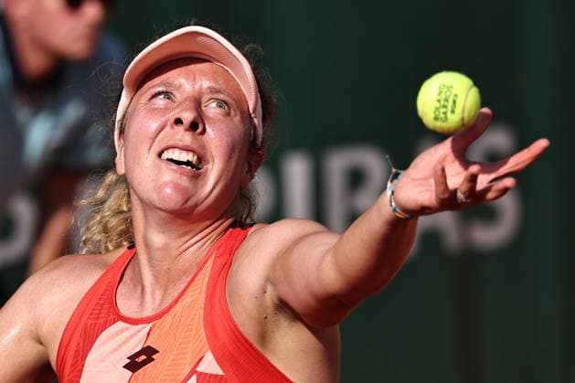 Anna Lena Friedsam, GER, during first round of 2023 French Open at Roland Garros, Paris, 29 05 2023