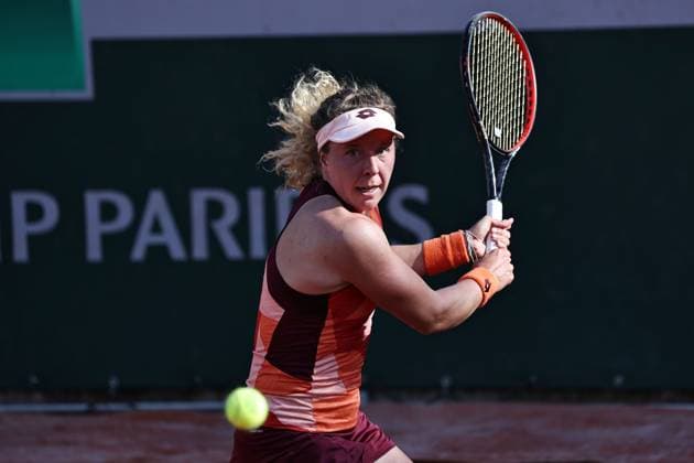 Anna Lena Friedsam, GER, during first round of 2023 French Open at Roland Garros, Paris, 29 05 2023