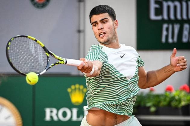 May 29, 2023, Paris, France, France: Carlos ALCARAZ of Spain during the second day of Roland-Garros 2023, French Open 2023, Grand Slam tennis tournament at the Roland-Garros Stadium on May 29, 2023 in Paris, France. Paris France - ZUMAm308 20230529_zsp_m308_023 Copyright: xMatthieuxMirvillex
