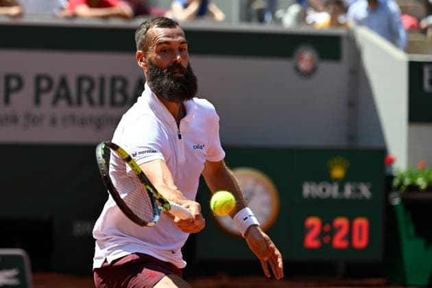 Benoit Paire during the 2nd round of the men s singles against Cameron Norrie at the Roland Garros tournament in Paris on 29 May 2023.  JulienxMattiax xLexPictorium LePictorium_0281358