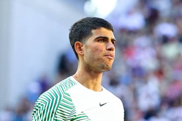 Carlos Alcaraz ( Espagne ) TENNIS : Roland Garros 2023 - Internationaux de France - 29 05 2023 FedericoPestellini Panoramic 