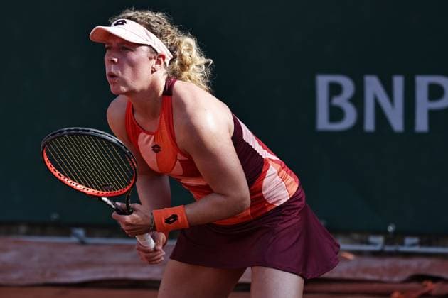 Anna Lena Friedsam, GER, during first round of 2023 French Open at Roland Garros, Paris, 29 05 2023
