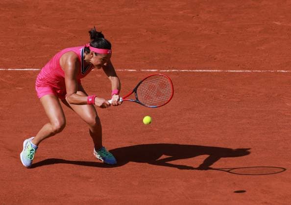 (230530) -- PARIS, May 30, 2023 -- Caroline Garcia of France returns a shot during the women s singles first round match between Wang Xiyu of China and Caroline Garcia of France at the French Open tennis tournament at Roland Garros in Paris, France, on May 29, 2023. ) (SP)FRANCE-PARIS-TENNIS-ROLAND GARROS-FRENCH OPEN-WOMEN S SINGLES GaoxJing 