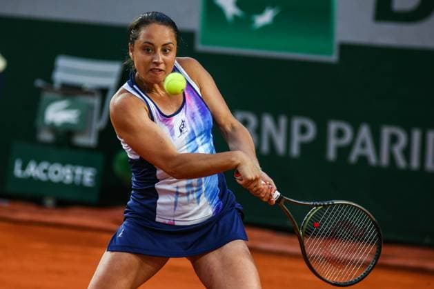 2023 French Open - Day Two Elisabetta COCCIARETTO (ITA) in action during his match against Petra KVITOVA (CZE) on Philippe-CHATRIER court in The French Open Roland Garros 2023 tennis tournament day two. Paris France  Copyright: xIbrahimxEzzatx originalFilename:ezzat-notitle230529_npNOT.jpg