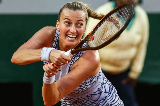 2023 French Open - Day Two Petra KVITOVA (CZE) in action during his match against Elisabetta COCCIARETTO (ITA) on Philippe-CHATRIER court in The French Open Roland Garros 2023 tennis tournament day two. Paris France  Copyright: xIbrahimxEzzatx originalFilename:ezzat-notitle230529_nps27.jpg