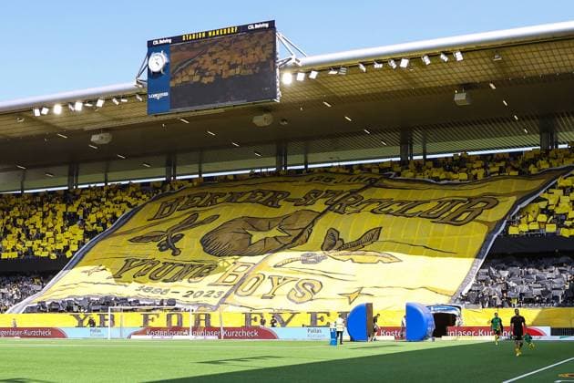 29 5 2023, Bern, Wankdorf, Super League BSC Young Boys FC Winterthur, Fan art work before the game Bern Wankdorf Bern Switzerland  Copyright: xJustPictures.ch LuigixRizzox