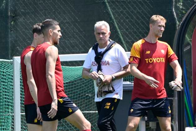 Football, EL Final, AS Roma Training