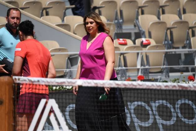Tennis : Roland Garros 2023 - France - Marion Bartoli - France Tennis : Roland Garros 2023 - France - 30 05 23 ChrysleneCaillaud Panoramic 