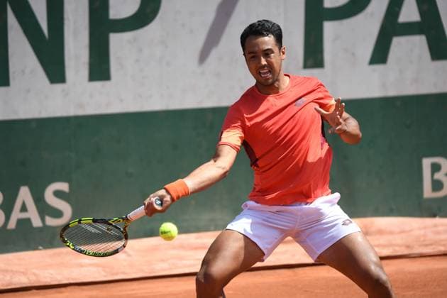 Tennis : Roland Garros 2023 - France -Hugo Dellien - Bolivie Tennis : Roland Garros 2023 - France - 30 05 23 ChrysleneCaillaud Panoramic 