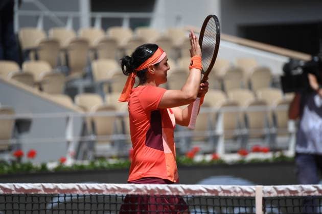 Tennis : Roland Garros 2023 - France - Ons Jabeur - Algerie Tennis : Roland Garros 2023 - France - 30 05 23 ChrysleneCaillaud Panoramic 