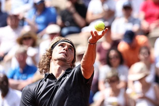 Alexander Zverev, GER, during first round of 2023 French Open at Roland Garros, Paris, 30 05 2023