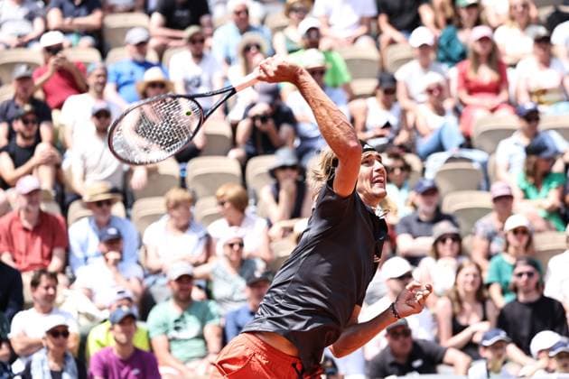 Alexander Zverev, GER, during first round of 2023 French Open at Roland Garros, Paris, 30 05 2023