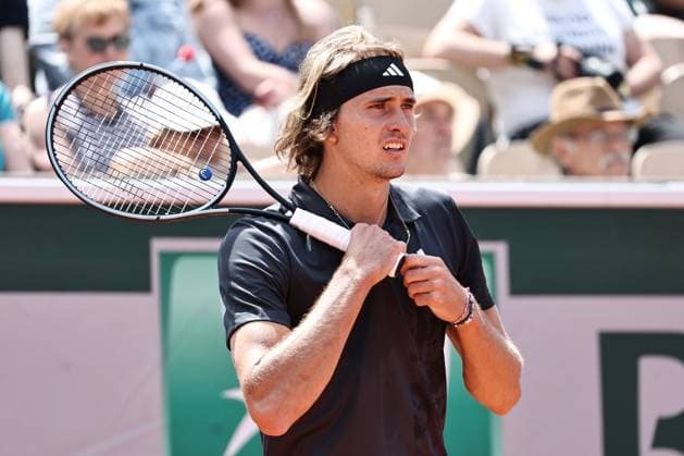 Alexander Zverev, GER, during first round of 2023 French Open at Roland Garros, Paris, 30 05 2023