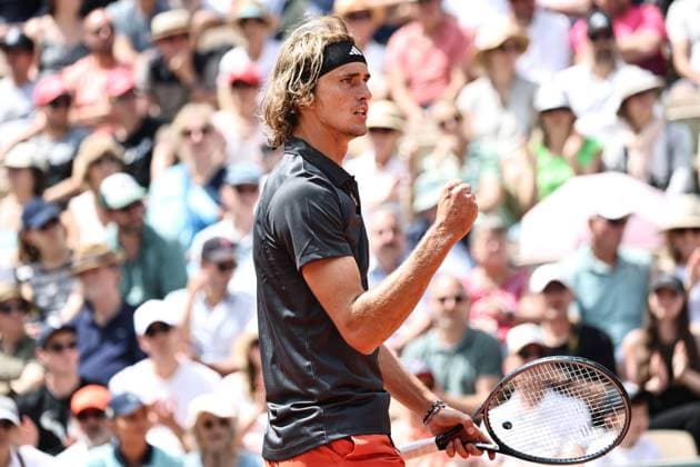 Alexander Zverev, GER, during first round of 2023 French Open at Roland Garros, Paris, 30 05 2023