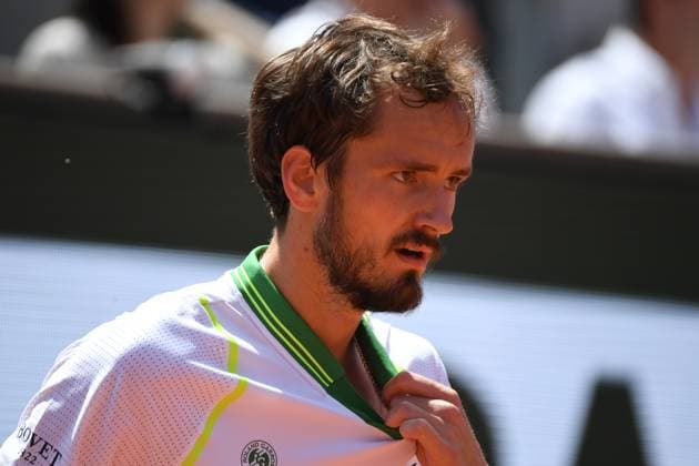 Tennis : Roland Garros 2023 - France - Daniil Medvedev - Russie Tennis : Roland Garros 2023 - France - 30 05 23 ChrysleneCaillaud Panoramic 
