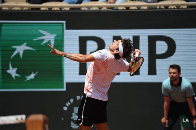 Tennis : Roland Garros 2023 - France - Thiago Seyboth Wild - Bresil Tennis : Roland Garros 2023 - France - 30 05 23 ChrysleneCaillaud Panoramic 