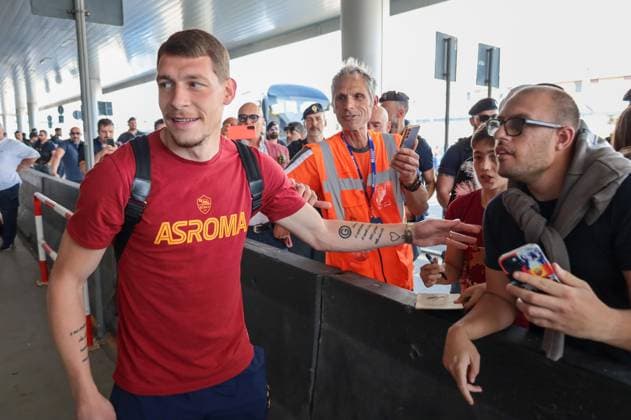Football, EL Final, AS Rome departure to Budapest