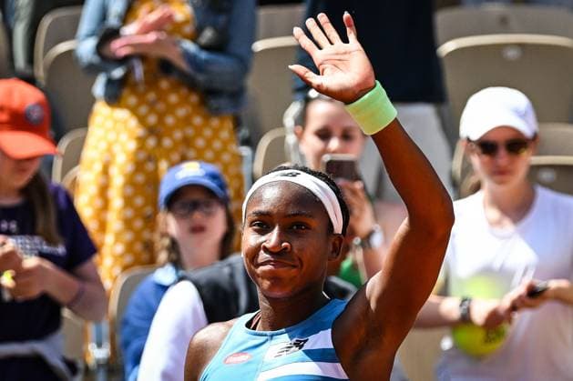 May 30, 2023, Paris, France, France: Coco GAUFF of United States celebrates his victory during the third day of Roland-Garros 2023, French Open 2023, Grand Slam tennis tournament at the Roland-Garros Stadium on May 30, 2023 in Paris, France. Paris France - ZUMAm308 20230530_zsp_m308_008 Copyright: xMatthieuxMirvillex
