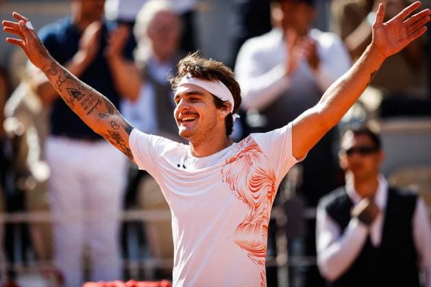 May 30, 2023, Paris, France, France: Thiago SEYBOTH WILD of Brazil celebrates his victory during the third day of Roland-Garros 2023, French Open 2023, Grand Slam tennis tournament at the Roland-Garros Stadium on May 30, 2023 in Paris, France. Paris France - ZUMAm308 20230530_zsp_m308_017 Copyright: xMatthieuxMirvillex