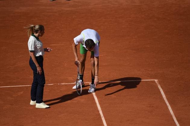 Tennis : Roland Garros 2023 - France - Daniil Medvedev - Russie Tennis : Roland Garros 2023 - France - 30 05 23 ChrysleneCaillaud Panoramic 