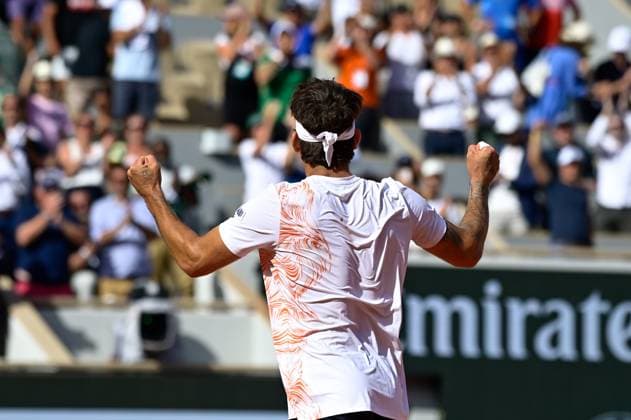 Attitude - Joie de Thiago Seyboth Wild ( BRA ) - TENNIS : Roland Garros 2023 - Internationaux de France - 30 05 2023 FedericoPestellini Panoramic 