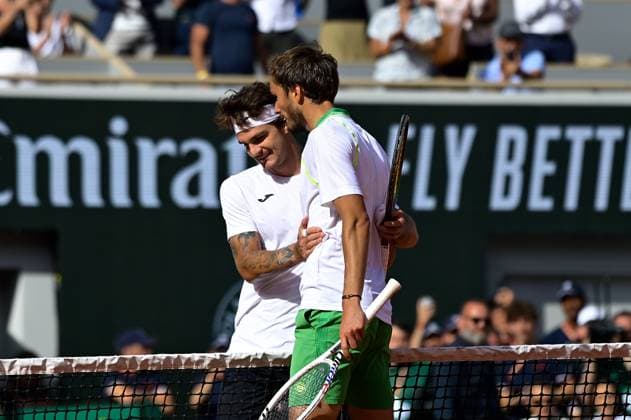 Thiago Seyboth Wild ( BRA ) - Daniil Medvedev ( RUS ) - TENNIS : Roland Garros 2023 - Internationaux de France - 30 05 2023 FedericoPestellini Panoramic 