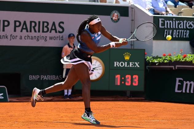 Coco Gauff ( USA ) - TENNIS : Roland Garros 2023 - Internationaux de France - 30 05 2023 FedericoPestellini Panoramic 