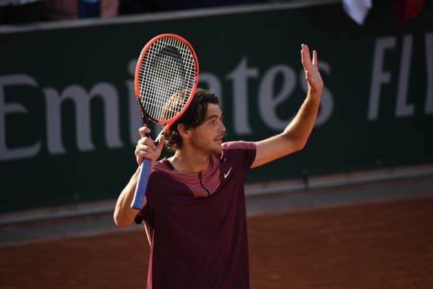 Tennis : Roland Garros 2023 - France - Taylor Fritz - Usa Tennis : Roland Garros 2023 - France - 30 05 23 ChrysleneCaillaud Panoramic 
