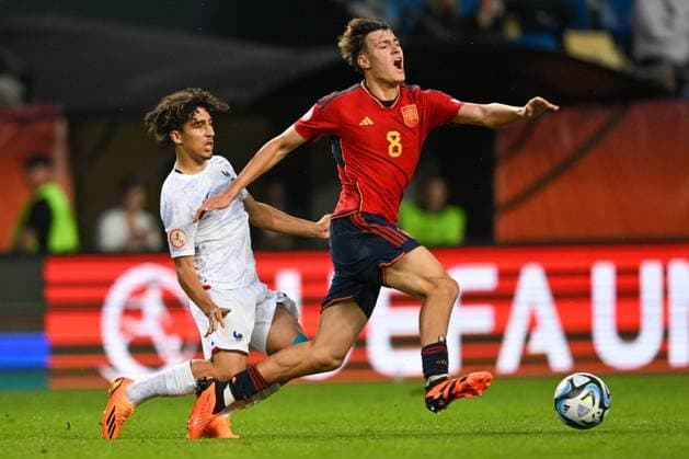 Football, U17, European Championship, semi-final, Spain - France