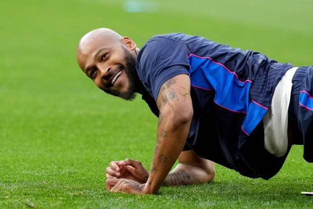 Sevilla FC Training Session - UEFA Europa League: Final Marcao of Sevilla FC smiles during training session ahead UEFA Europa League final match between Sevilla FC and AS Roma at Puskas Arena, Budapest, Hungary on May 30, 2023. Budapest Budapest Hungary  Copyright: xGiuseppexMaffiax originalFilename:maffia-sevillaf230530_npte3.jpg
