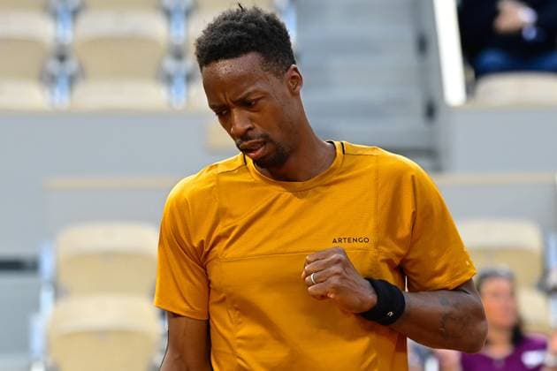 Attitude - Joie de Gael Monfils ( FRA ) - TENNIS : Roland Garros 2023 - Internationaux de France - 30 05 2023 FedericoPestellini Panoramic 