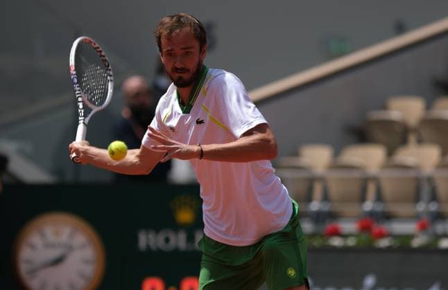 May 31, 2023, Paris, Paris, France: DANIL MEDVEDEV of Russia return the ball to THIAGO SEYBOT WILD of Brazil during the Day 3 of the French Open 2023, Grand Slam tennis tournament at the Roland-Garros Stadium - Paris France..Thiago Seybot Wild won : 7-6 6-7 2-6 6-3 6-4 Paris France - ZUMAp119 20230531_zaf_p119_032 Copyright: xPierrexSteveninx