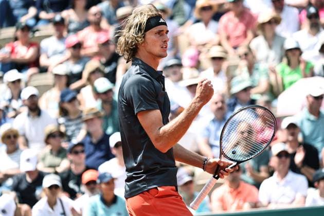 Alexander Zverev, GER, during first round of 2023 French Open at Roland Garros, Paris, 30 05 2023