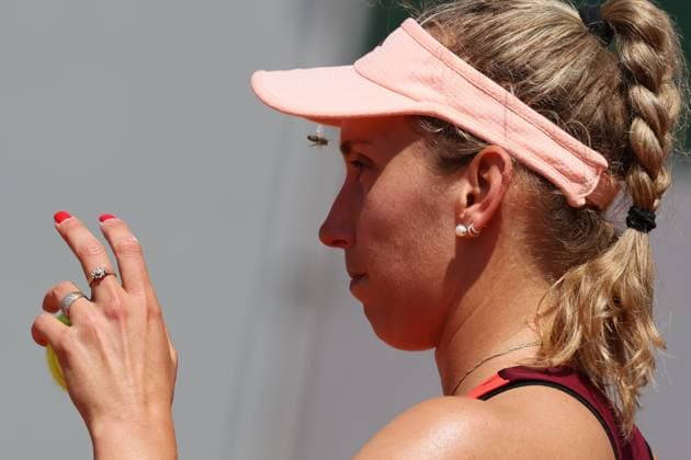 Sport Bilder des Tages Belgian Elise Mertens pictured during a tennis match between Belgian Mertens and Colombian Osorio, in the second round of the women s singles at the Roland Garros French Open tennis tournament in Paris, France, Wednesday 31 May 2023. BENOITxDOPPAGNE  x68197814x
