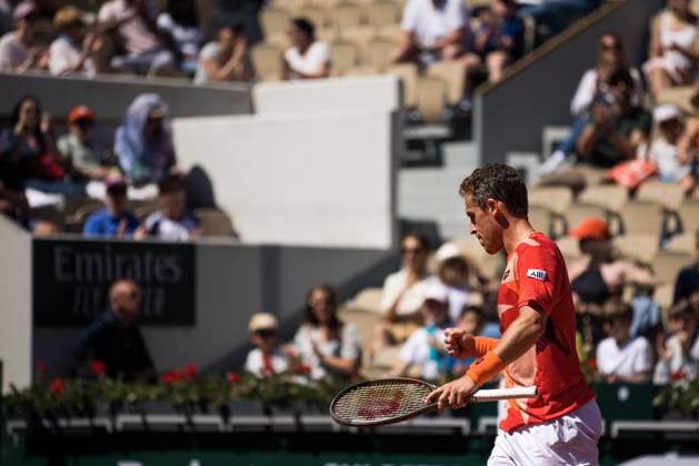 TENNIS - ATP, Tennis Herren French Open 2023 PARIS,FRANCE,31.MAY.23 - TENNIS - ATP World Tour, French Open, Roland Garros, Grand Slam. Image shows Roberto Carballes Baena (ESP).  GEPAxpictures xFrancoisxAsal