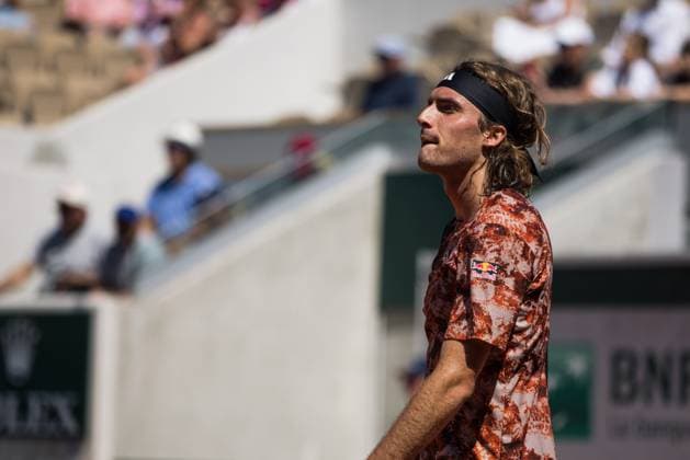 TENNIS - ATP, Tennis Herren French Open 2023 PARIS,FRANCE,31.MAY.23 - TENNIS - ATP World Tour, French Open, Roland Garros, Grand Slam. Image shows Stefanos Tsitsipas (GRE).  GEPAxpictures xFrancoisxAsal