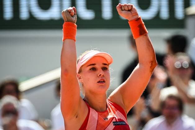 May 31, 2023, Paris, France, France: Anna BLINKOVA of Russia celebrates his victory during the fourth day of Roland-Garros 2023, French Open 2023, Grand Slam tennis tournament at the Roland-Garros Stadium on May 31, 2023 in Paris, France. Paris France - ZUMAm308 20230531_zsp_m308_010 Copyright: xMatthieuxMirvillex