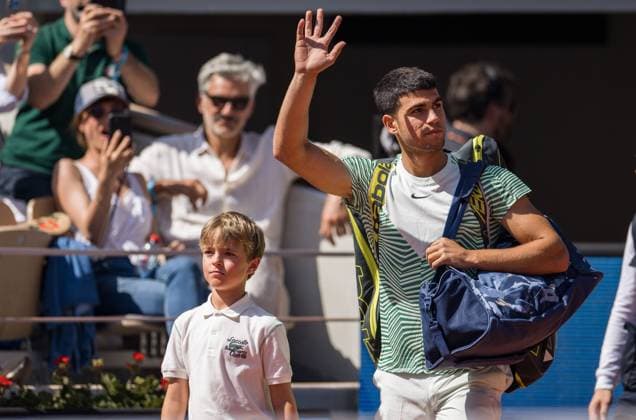 TENNIS - ATP, Tennis Herren French Open 2023 PARIS,FRANCE,31.MAY.23 - TENNIS - ATP World Tour, French Open, Roland Garros, Grand Slam. Image shows Carlos Alcaraz (ESP).  GEPAxpictures xFrancoisxAsal