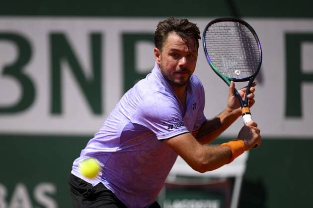 Stan Wawrinka (Sui) TENNIS : Roland Garros 2023 - Paris - 31 05 2023 JBAutissier Panoramic 