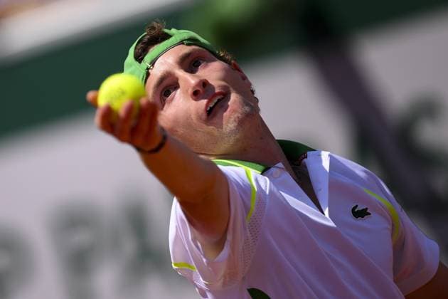 Ugo Humbert (Fra) TENNIS : Roland Garros 2023 - Paris - 31 05 2023 JBAutissier Panoramic 