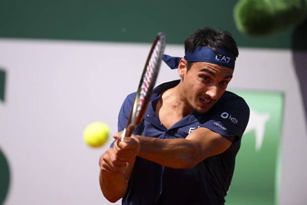 Lorenzo Sonego (Ita) TENNIS : Roland Garros 2023 - Paris - 31 05 2023 JBAutissier Panoramic 
