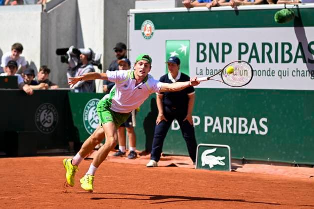 Ugo Humbert (Fra) TENNIS : Roland Garros 2023 - Paris - 31 05 2023 JBAutissier Panoramic 