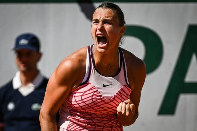 May 31, 2023, Paris, France, France: Aryna SABALENKA of Belarus celebrates his point during the fourth day of Roland-Garros 2023, French Open 2023, Grand Slam tennis tournament at the Roland-Garros Stadium on May 31, 2023 in Paris, France. Paris France - ZUMAm308 20230531_zsp_m308_013 Copyright: xMatthieuxMirvillex