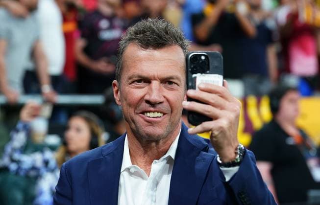 Foto Davide Spada LaPresse 31 Maggio 2023 - Budapest, Ungheria - calcio - Roma vs Siviglia - Uefa Europa League 2022 2023 Finale - Stadio Puskas Arena. Nella foto: Lothar Matthaus Foto Davide Spada LaPresse May 31, 2023 Budapest, Hungary - sport, soccer - Roma vs Sevilla - Uefa Europe League Final 2022 2023 - Puskas Arena Stadium. In the pic: Lothar Matthaus  Copyright: xDavidexSpada LaPressex