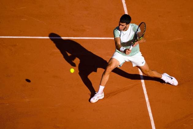 Carlos Alcaraz (Esp) TENNIS : Roland Garros 2023 - Paris - 31 05 2023 JBAutissier Panoramic 