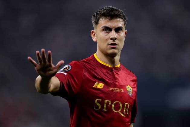 Budapest, Hungary: 31.05.2023: Paulo Dybala of Roma in action during the Final UEFA Europa League 2023 match between Sevilla FC vs AS Roma at Puskas Arena of Budapest in Hungary  Copyright: xmarcoxiacobuccix xipa-agency.netx xmarcoxiacobuccix 0 IPA_IPA38350520